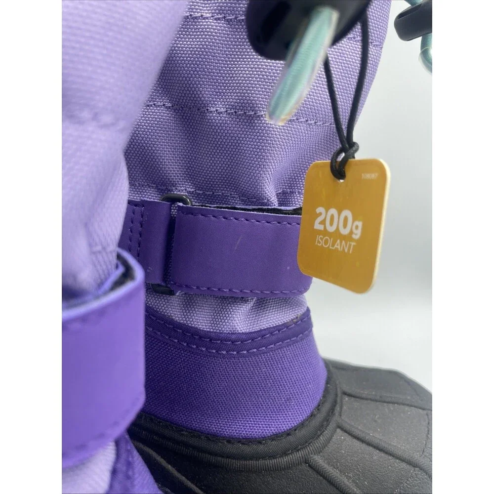 Girls Size 1 Purple Columbia Winter Boots Snow Boots Waterproof